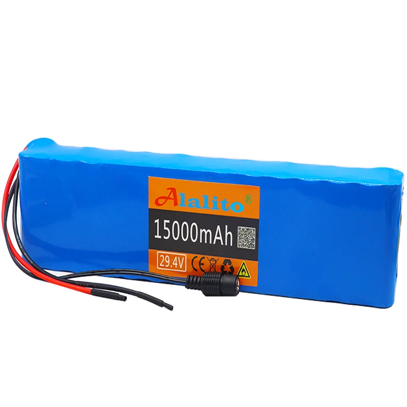 7S4P 29.4v 15Ah electric bicycle motor ebike scooter 24v li ion battery pack 18650 lithium rechargeable batteries 15A. | Электроника