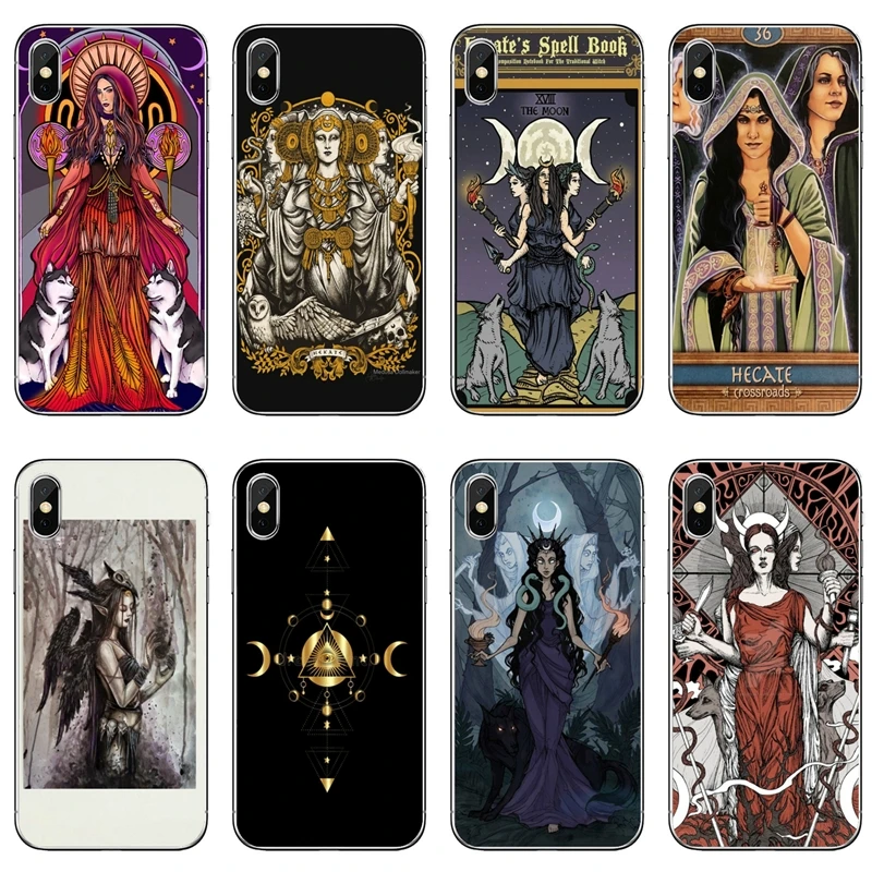 Тройная карта богини Hecate аксессуары для iPhone 11 Pro XS Max XR X 8 7 6 6S Plus 5 SE iPod Touch |