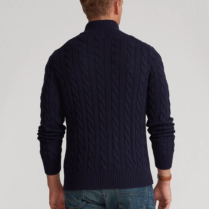 Дизайнерские новые повседневные толстые свитера с длинными рукавами мужские