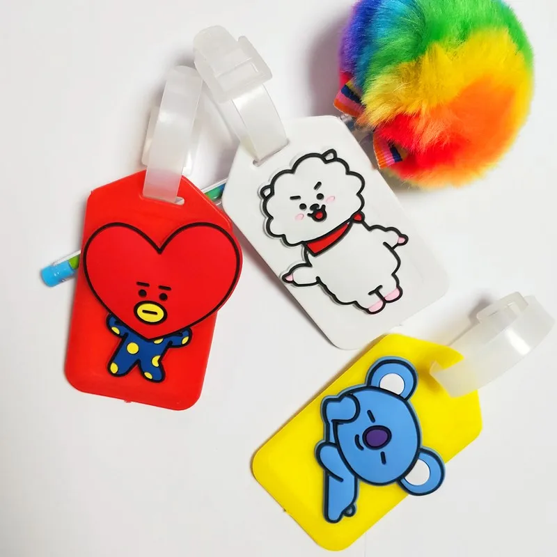 Креативная Kawaii Микки бирка для чемодана мультяшная ID адрес держатель багажная