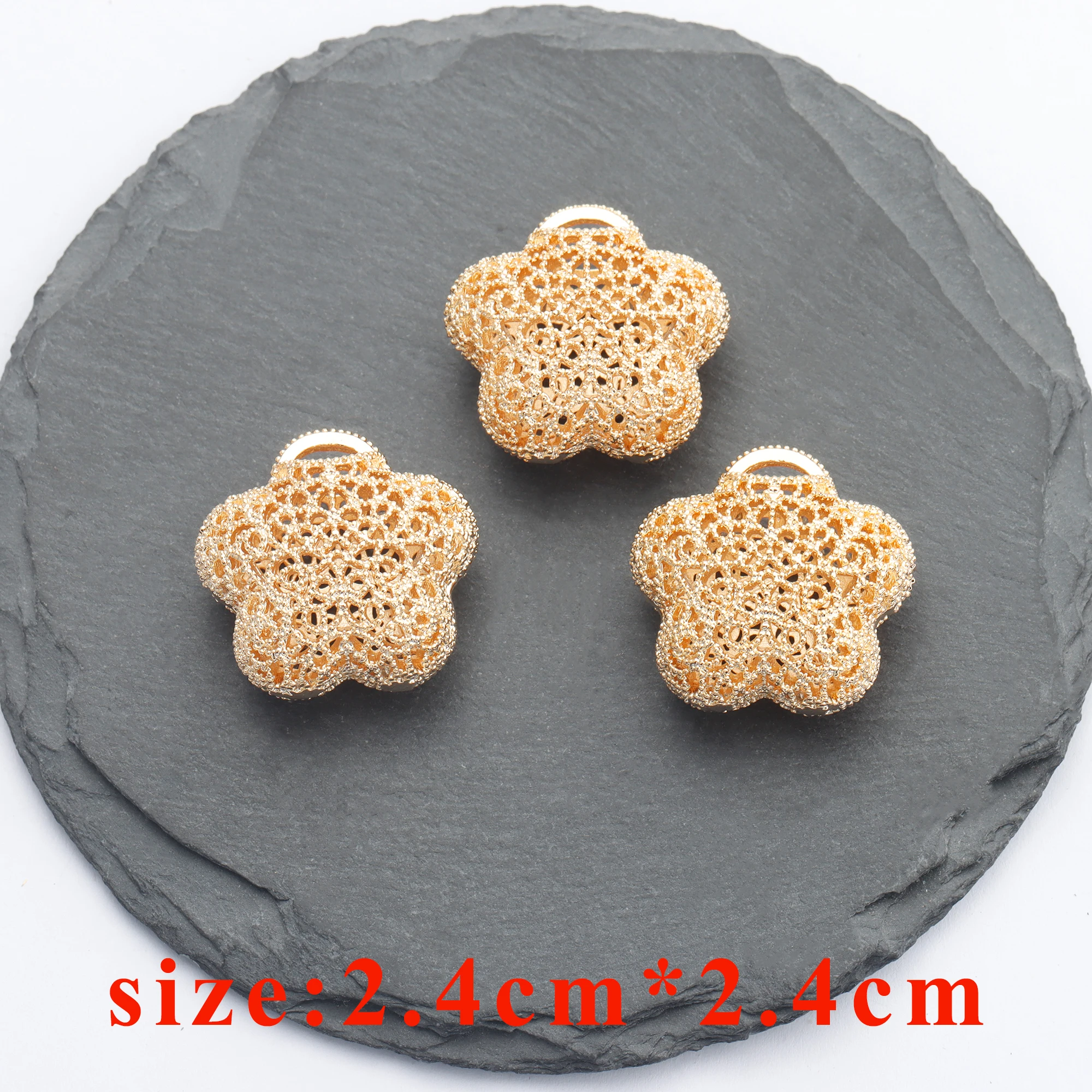 

Sanying M831,jewelry accessories,18k gold plated,0.3 microns,diy pendant,hand made,charms,jewelry making,diy earrings,6pcs/lot