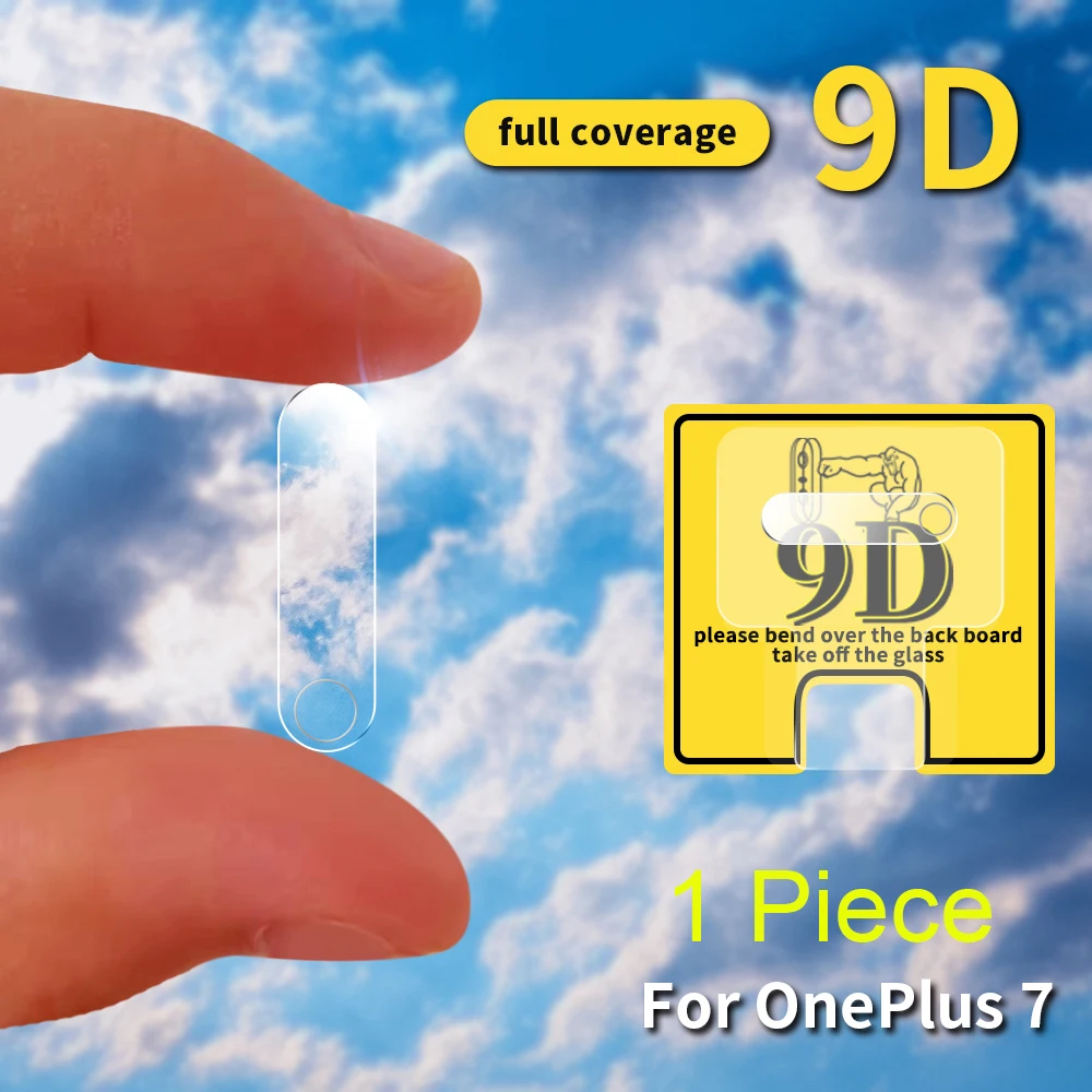 Пленка для объектива камеры Oneplus 7 7T Pro 9D One Plus из мягкого закаленного стекла задняя
