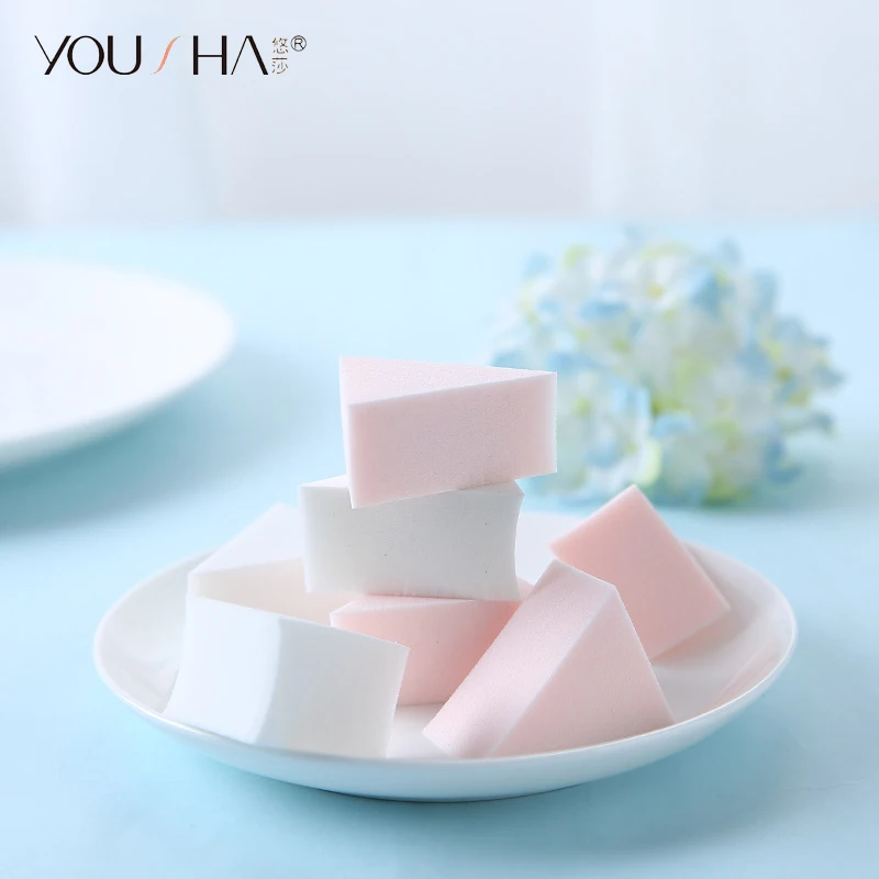 YOUSHA 15pcs Triangle Makeup Sponge Disposable Powder Puff Face Cosmetic liquid Foundation BB Cream |