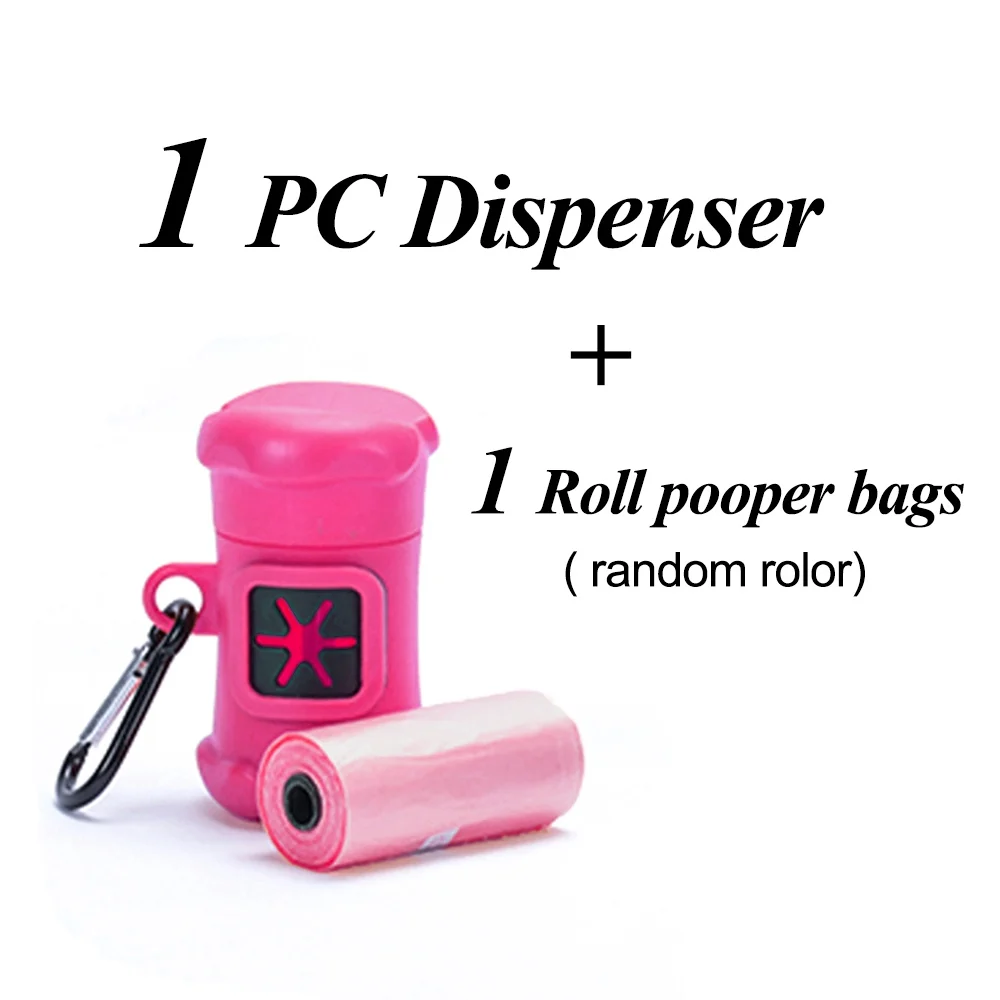 rose-pg004 Аксессуары для собак Pet Pooper Scooper собака сумка принадлежности для домашних животных переносные мешки для отходов кошка Pooper PG004 - Цвет: rose-pg004