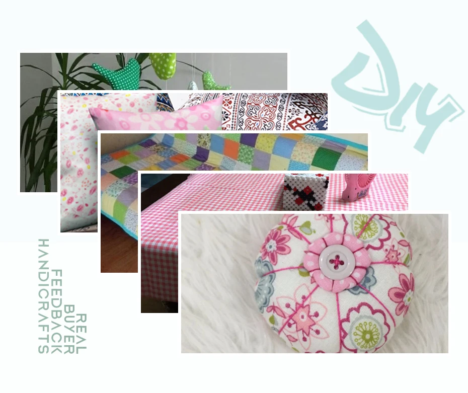 1Sets 7 Pieces Plain Cotton Patchwork Fabric Fat Quarter Bundle for Art Work Quilting Sewing Decoration Clothing Home Textile