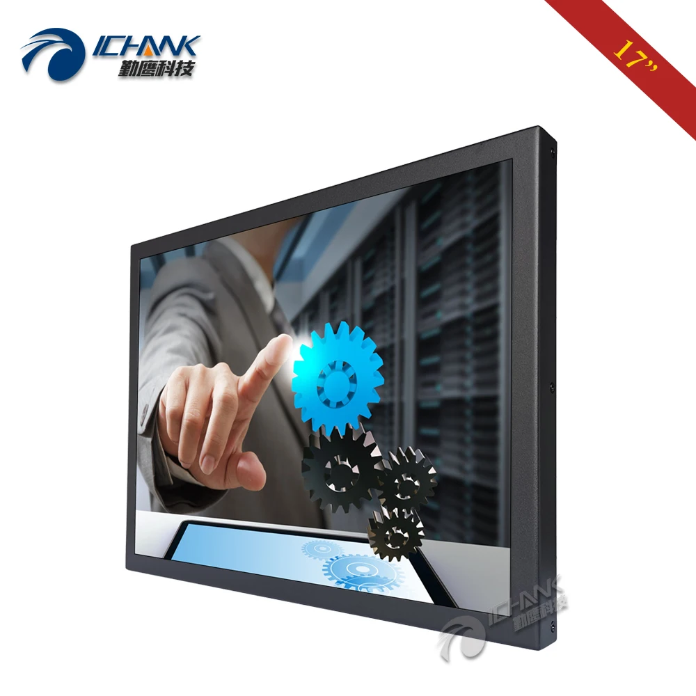 ZB170TC-V59/1" дюймовый 1280x1024 4:3 стальной корпус настенный HDMI VGA USB Сопротивление сенсорный ПК-монитор ЖК-дисплей Стандартный экран