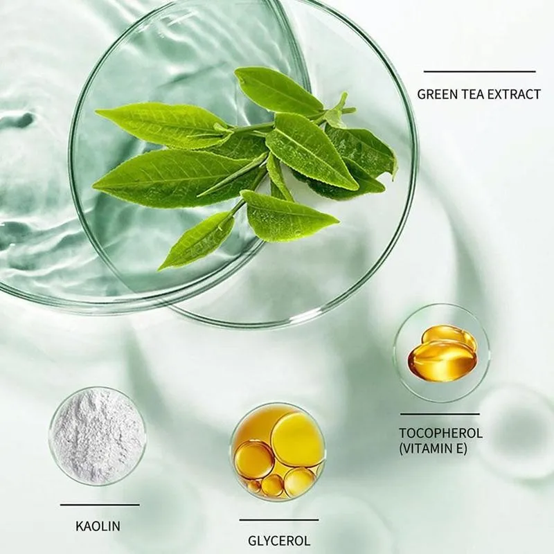 

Green Tea Cleansing Mask Purifying Moisturizing Mask Skin Oil Control Whitening Face Cleansing Anti-acne Mask Care Care C6H9