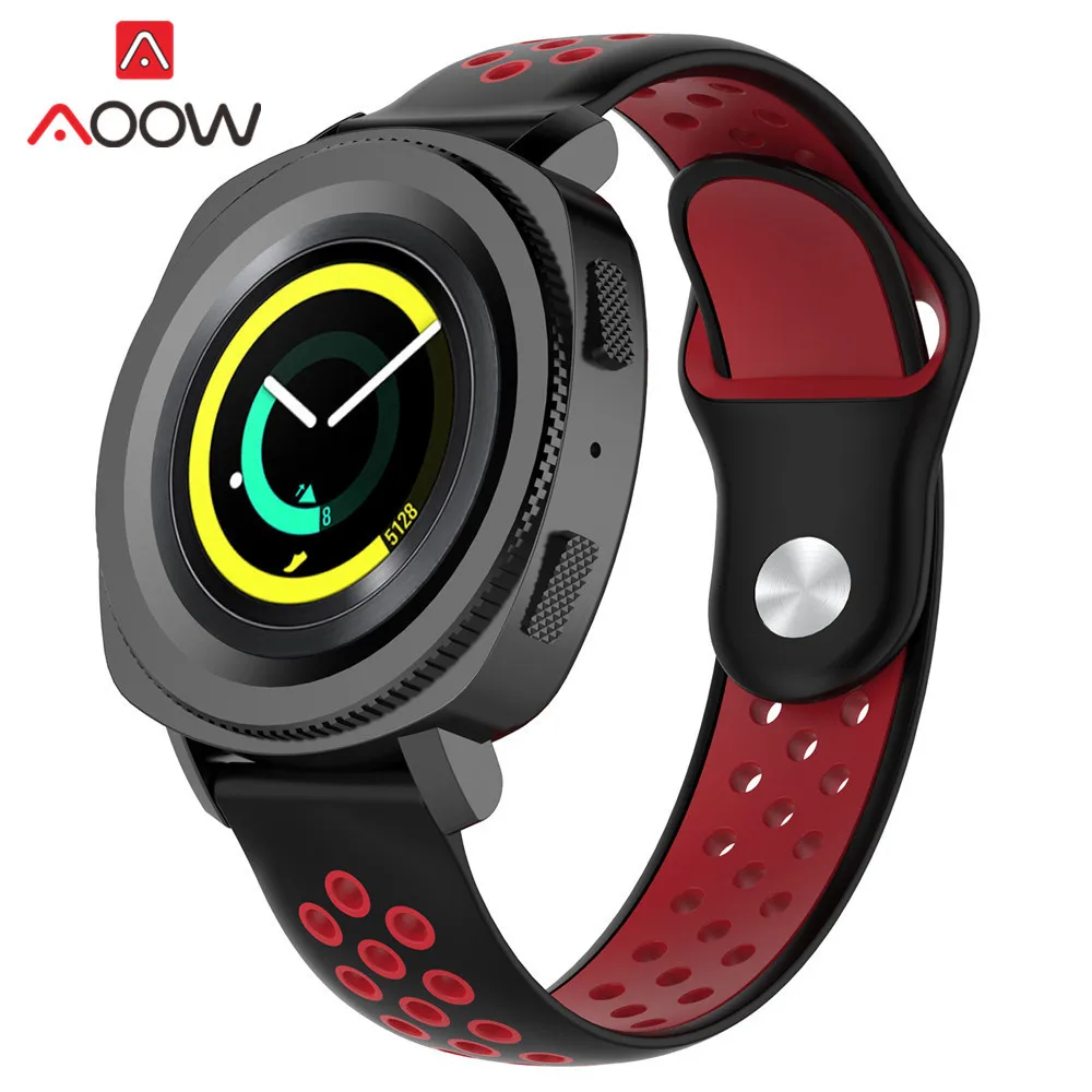 18 мм 20 мм 22 мм мягкий силиконовый ремешок для часов для samsung Galaxy Watch 42 мм 46 мм спортивный браслет ремешок для gear S2 S3 Huami Amazfit