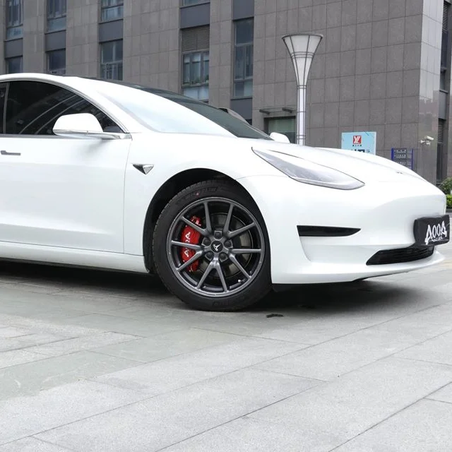 Крутая алюминиевая крышка тормозного дискового суппорта для TESLA|Наклейки на