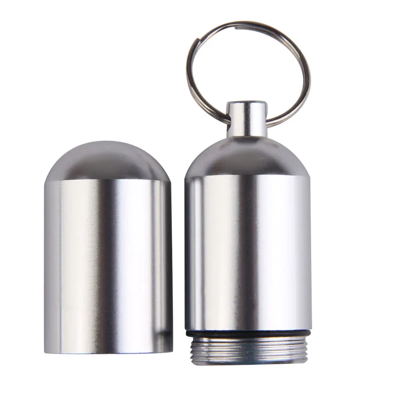 Флаконы 1 шт. брелок из алюминиевого сплава водонепроницаемый портативный