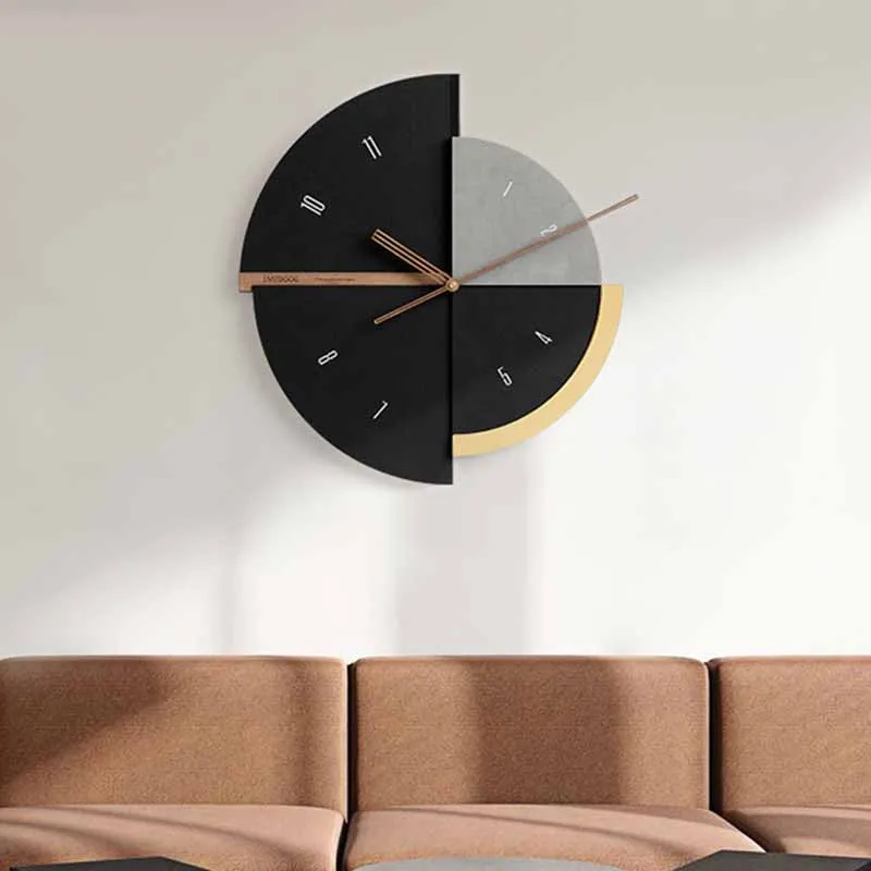 

Nordic Light Luxury Wall Clock Living Room Home Modern Minimalist Personality Creative Decorative Painting Background Decor