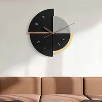 Nordic Light Luxury Wall Clock Living Room Home Modern Minimalist Personality Creative Decorative Painting Background Decor
