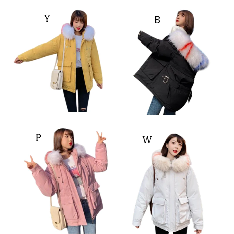 

2019 Winter Women Down Coat Hooded Parka Thicken Mid-Long Outerwear Plus Size Cotton Padded Female Jacket Y3