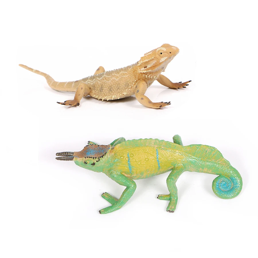 Пластиковая фигурка ящерицы на гусеничном ходу из ПВХ|Игровые фигурки и