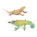 Экшн-фигурки из пластика, модели диких животных, рептилий, гусеничных ящериц, ПВХ, коллекционная кукла, декоративная фигурка домашней ящерицы, детские игрушки