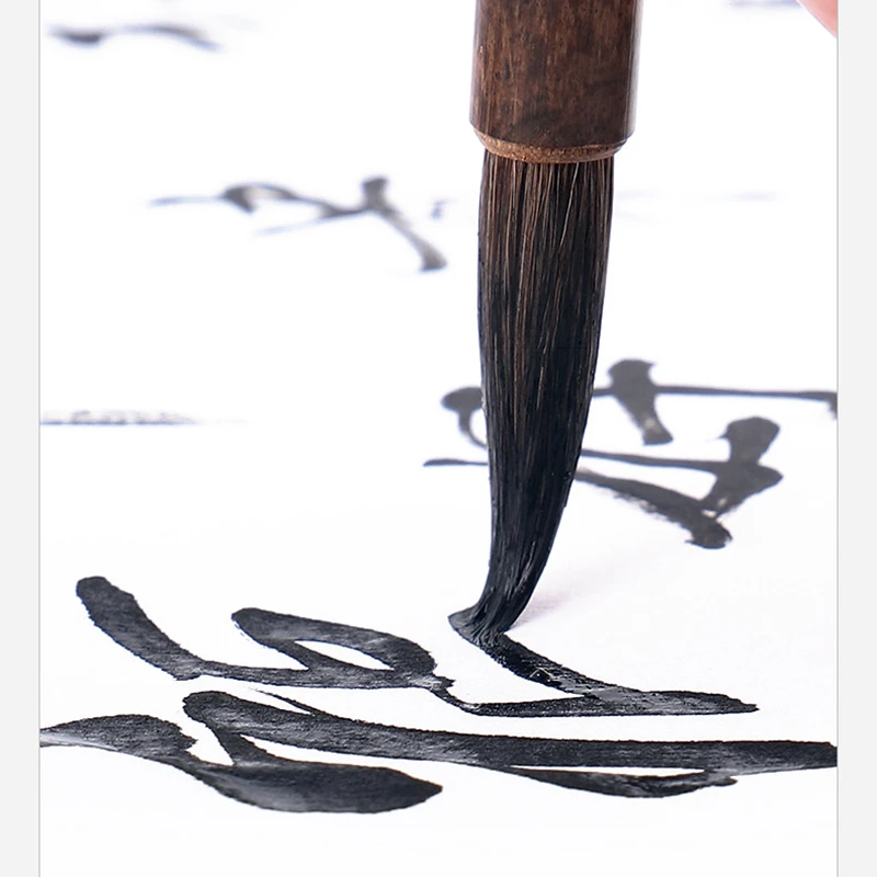 Набор китайских ручка-кисть для каллиграфии 6 шт. бамбуковый держатель щетка усов