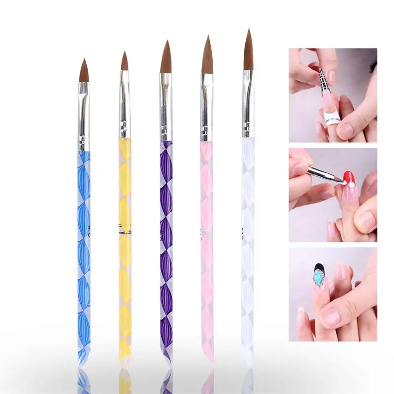 5 шт. акриловая ручка для дизайна ногтей | Красота и здоровье