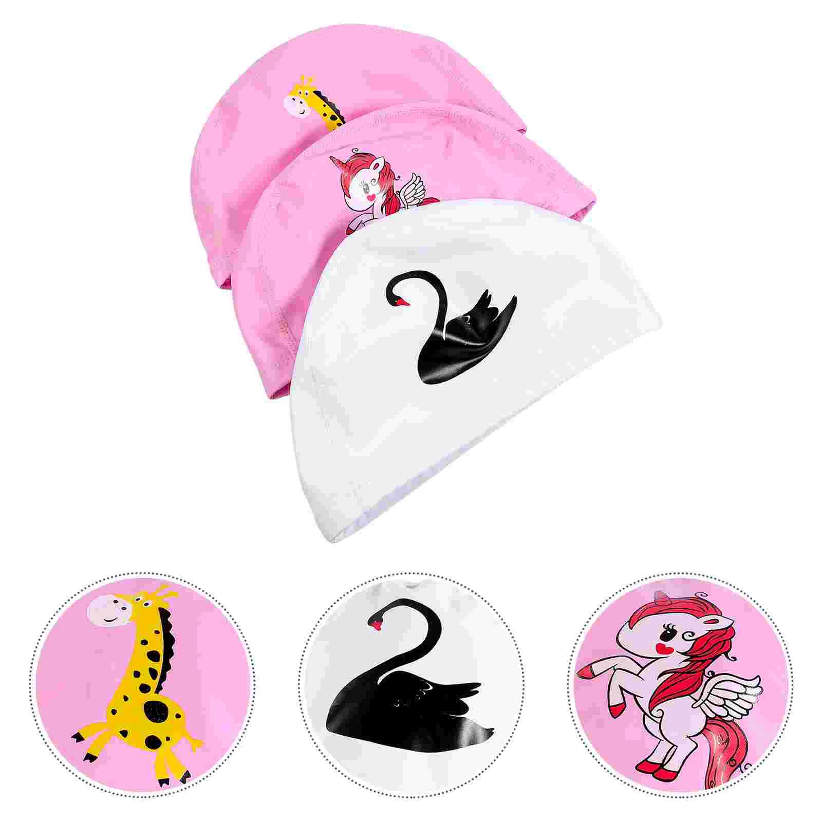 

3 шт., детские шапки из полиэстера с мультяшным принтом
