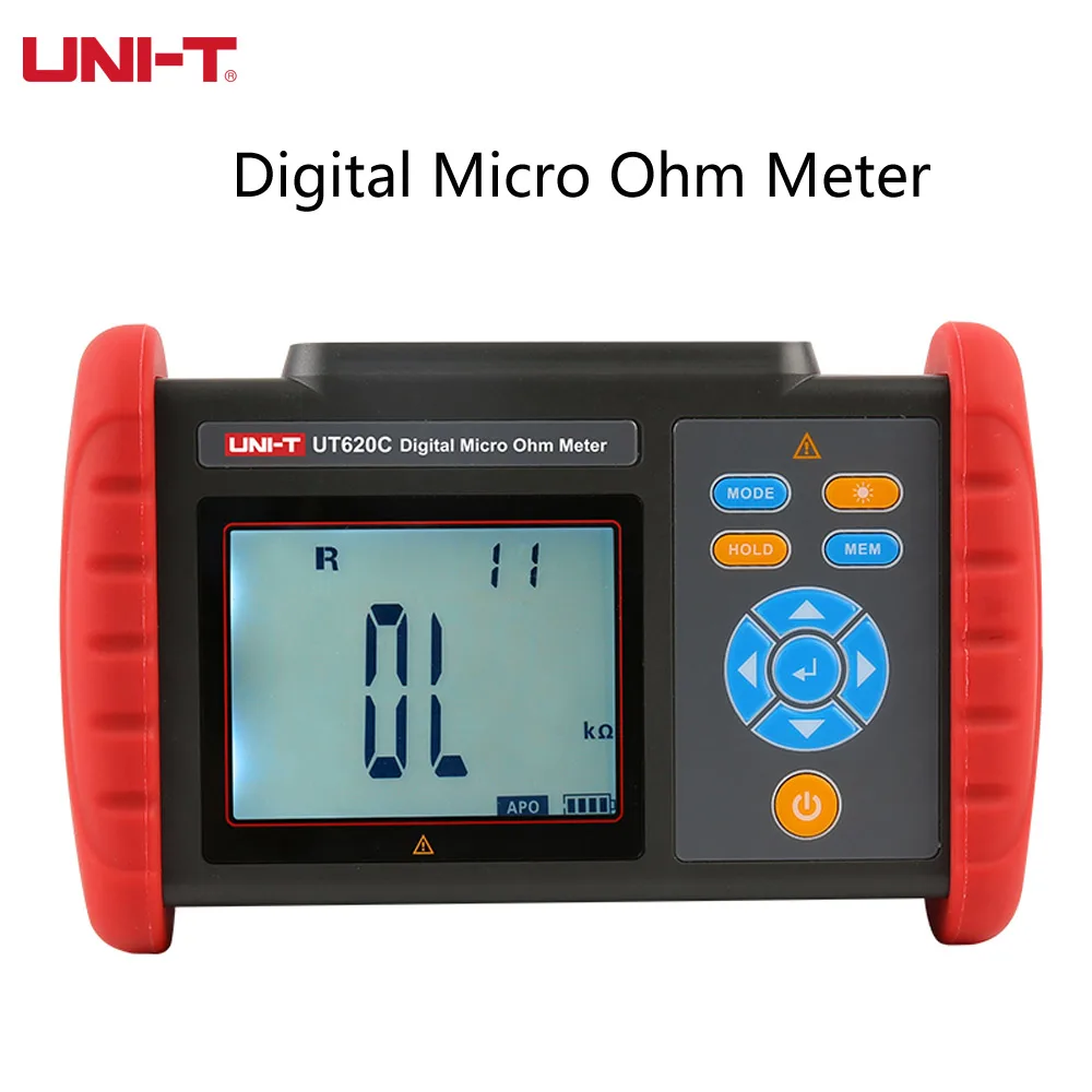 

UNI-T UT620C best digital micro-ohm meter DC low resistance meter cable/coil/motor resistance tester