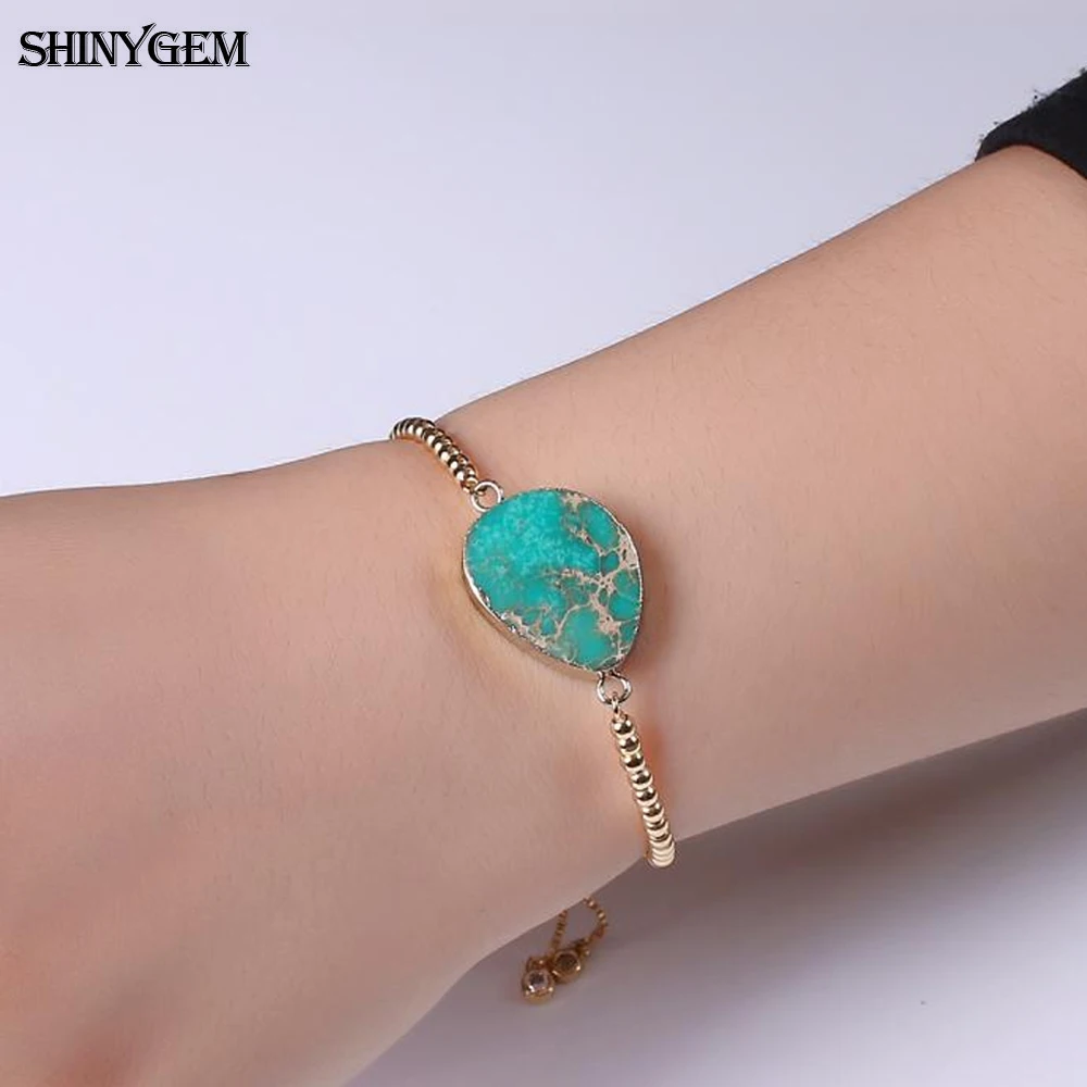 ShinyGem модный полый браслет со сглаза счастливый амулет Золотой шарик натуральный