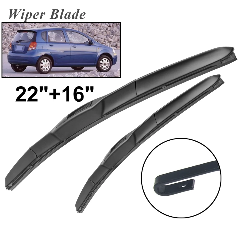 

Щетки стеклоочистителя для Chevrolet Aveo Mk1 2002-2011, 22 + 16 дюймов