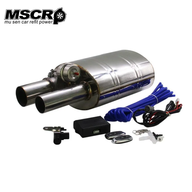 

Stainless Steel 2.5" Straigh Outlet Tip 2.5"Inlet Weld On Single Exhaust Muffler with different sounds/Dump Valve Exhaust Cutout