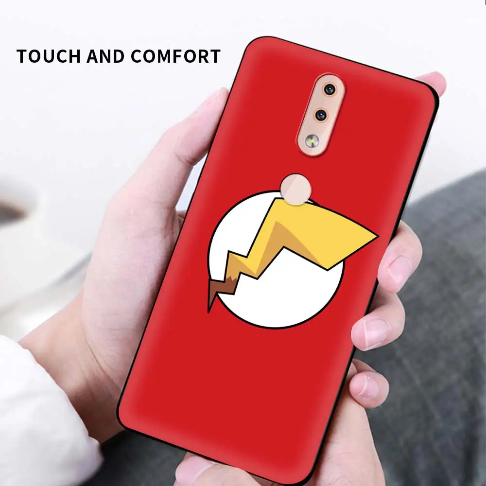 

Pika Lightning Tail Phone Case for Nokia 8.3 7.2 5.4 5.3 4.2 3.4 2.4 2.3 2.2 C3 C10 C20 G10 G20 X10 X20 Soft TPU Back Coque Capa