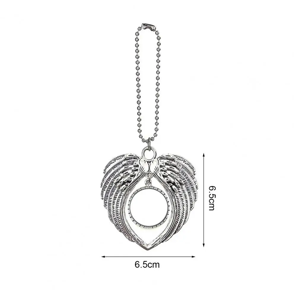 

Hanging Pendant Angel Pattern Christmas Tree Trinkets Alloy Photo Frame Pendant Car Interior Decor
