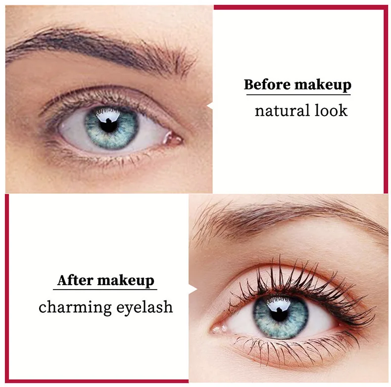 Ibcccndc Double Headed 4D Mascara Eyelash Growth Solution Long Densely Waterproof Not Smudge Dual Purpose |