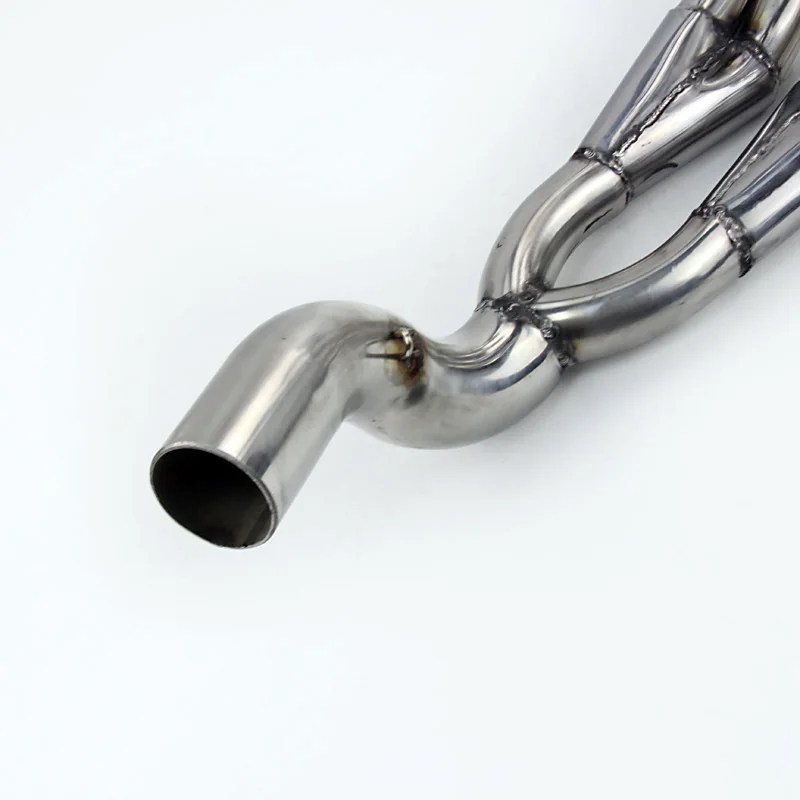 Full System Motorcycle Exhaust For Yamaha XJ6 XJ6N Modified Slip On Motorbike Front Link Pipe Without 51mm Muffler delete senso |