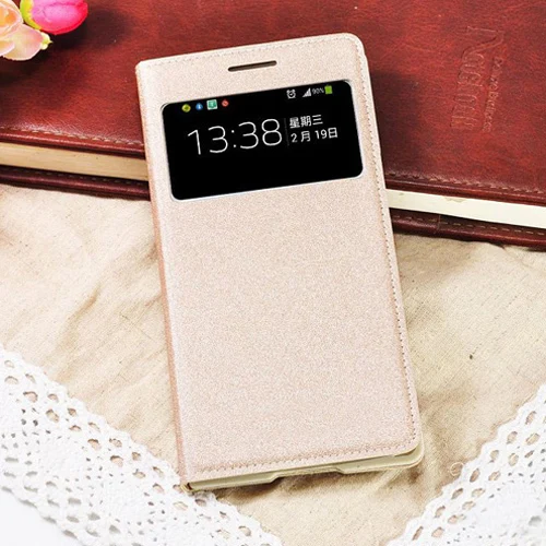 Кожаный чехол с откидной крышкой для смарт-чехол для samsung Galaxy S4 S 4 Mini GT I9190 I9195 I9192 GT-I9190 GT-I9505 GT-I9500 чехол для телефона - Цвет: Gold