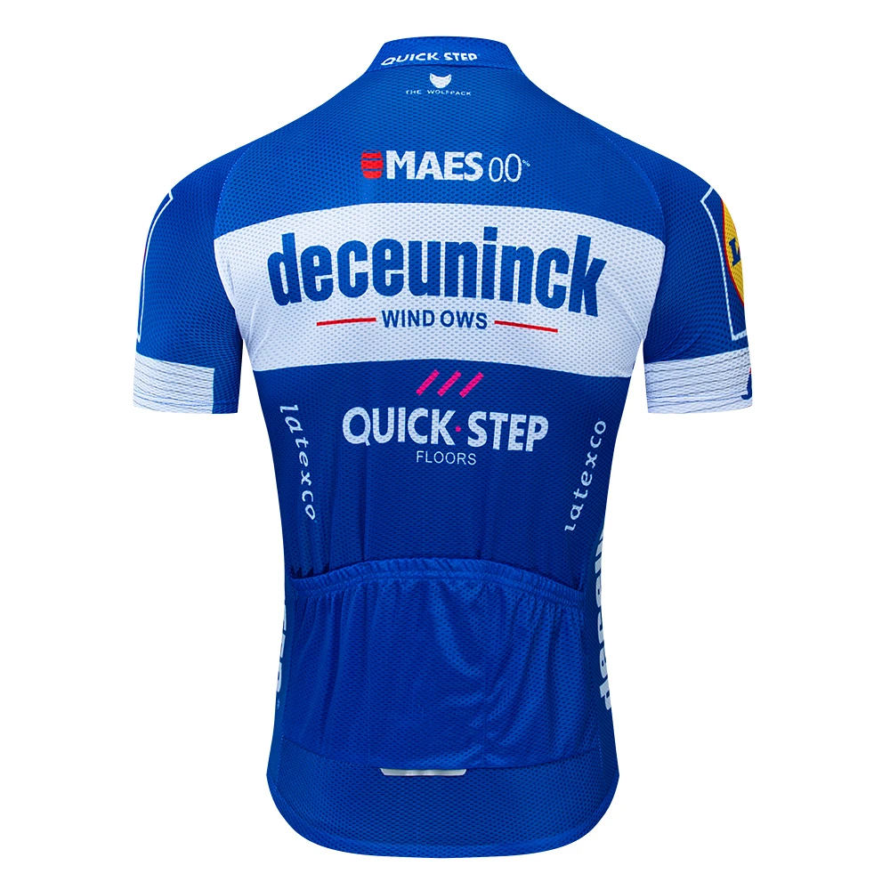 Мужская велосипедная Джерси Quick Step Deceuninck профессиональная командная дышащая
