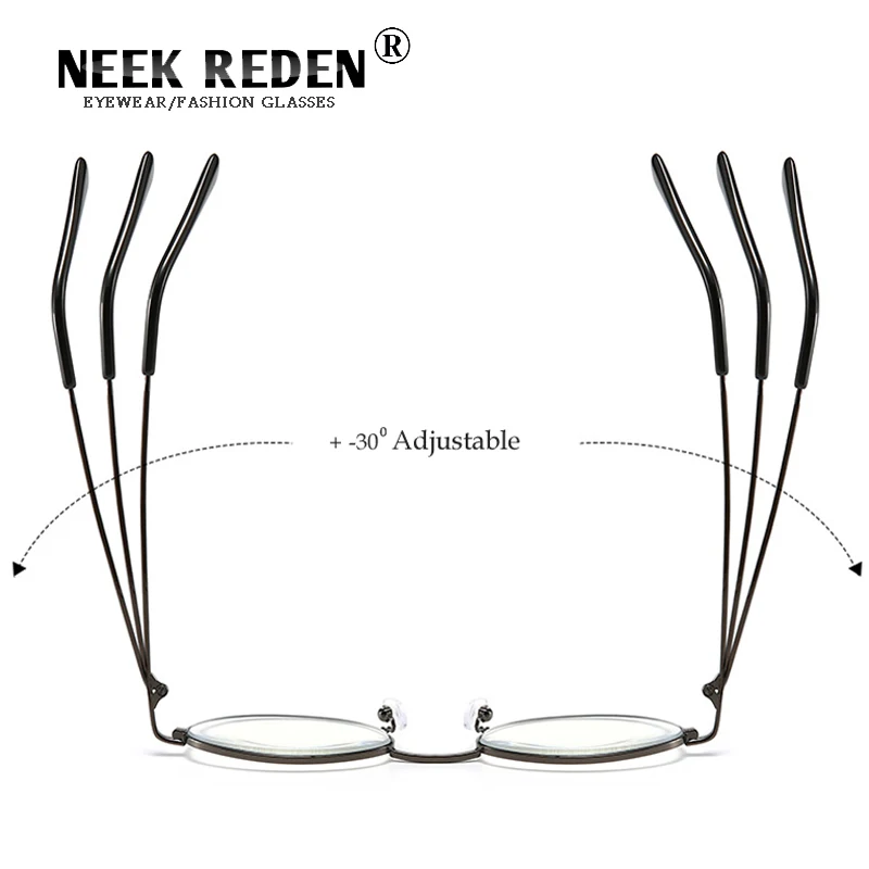 Металлический каркас Для мужчин очки для чтения ретро антибликовыми свойствами