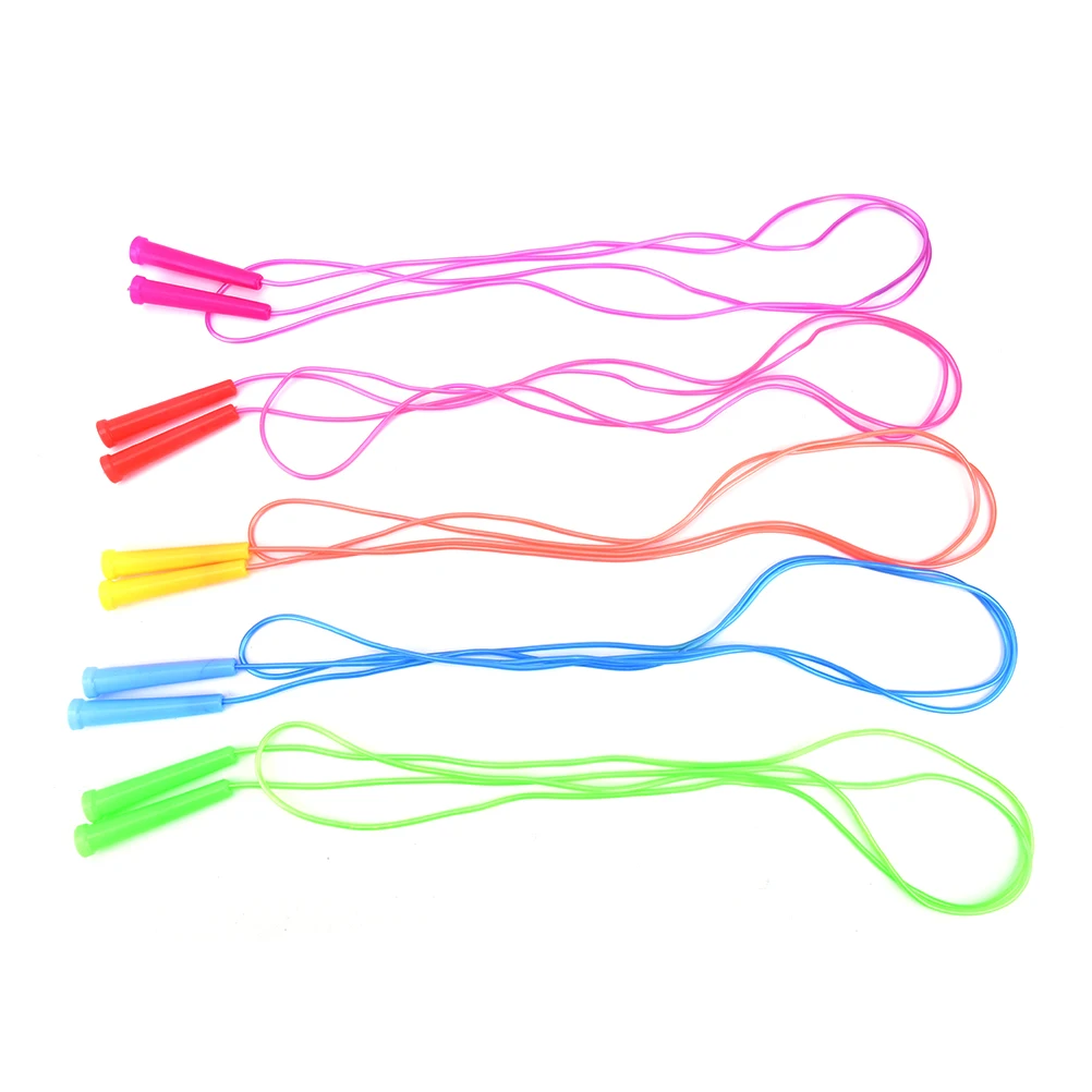 

Plastic Wire Skipping Skip Adjustable Jump Rope Fitnesss Equimpment Exercise Workout 2.4 Metersfor students and children