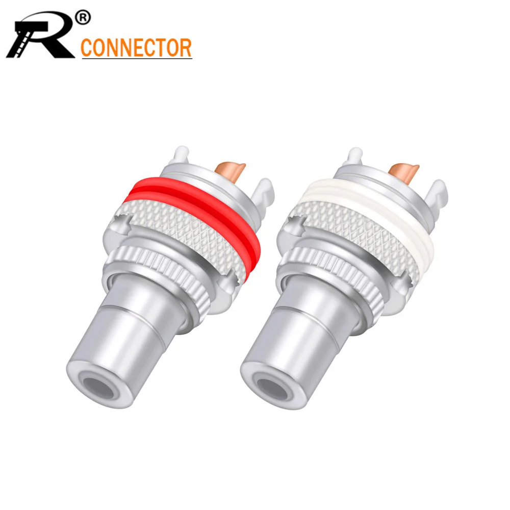 

2 шт./1 пара, посеребренные клеммы RCA для разъема