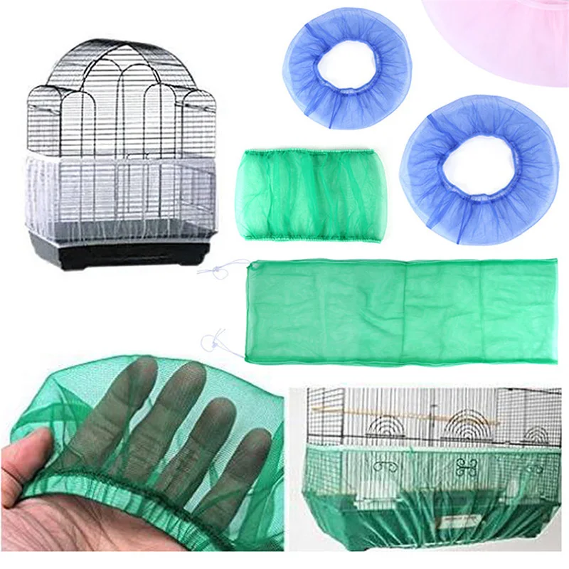 Нейлоновая сетчатая клетка для птиц мягкая легкая очистка семян Ловца защитная
