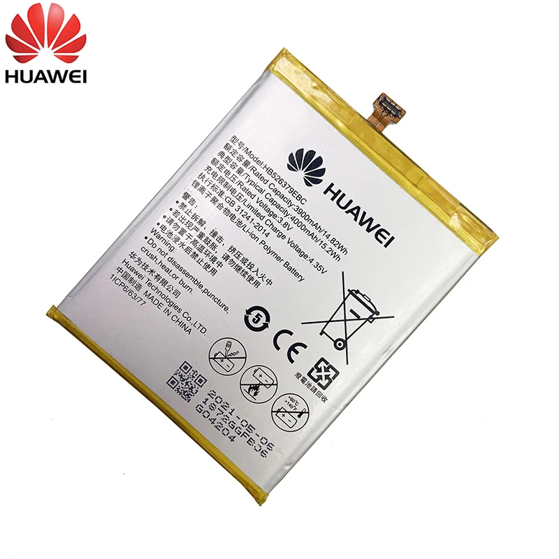 Bater&iacute;a 100% Original HB526379EBC para Huawei Y6 Pro Enjoy 5 Honor 4C Pro TIT-L01-CL00 TIT-TL00, bater&iacute;a de 4000mAh-1