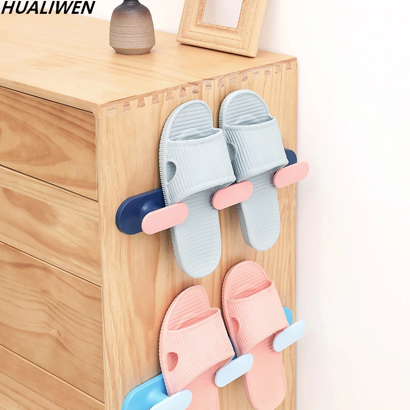 

Wall-mounted Shoe Rack Slippers Drainage Storage Rack Shelf Shoe Rack Bathroom Storage Rack