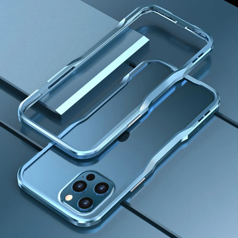 Роскошный металлический бампер для IPhone 11 12 Pro Max XS X xxr 7 8 Plus чехол с алюминиевой