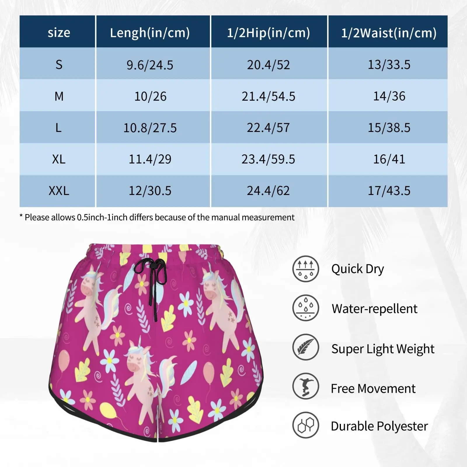 

Dancing Unicorn Pattern On Bright Pink Swim Shorts Unicorn Cute Pattern Boho Style Girly Kids Child Bright