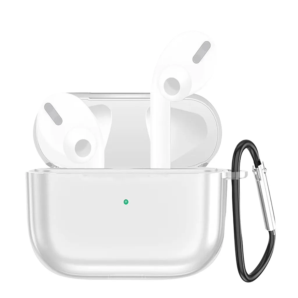 Прозрачный чехол из ТПУ для Airpods Pro беспроводные наушники Bluetooth защитный Apple Air Pods 3