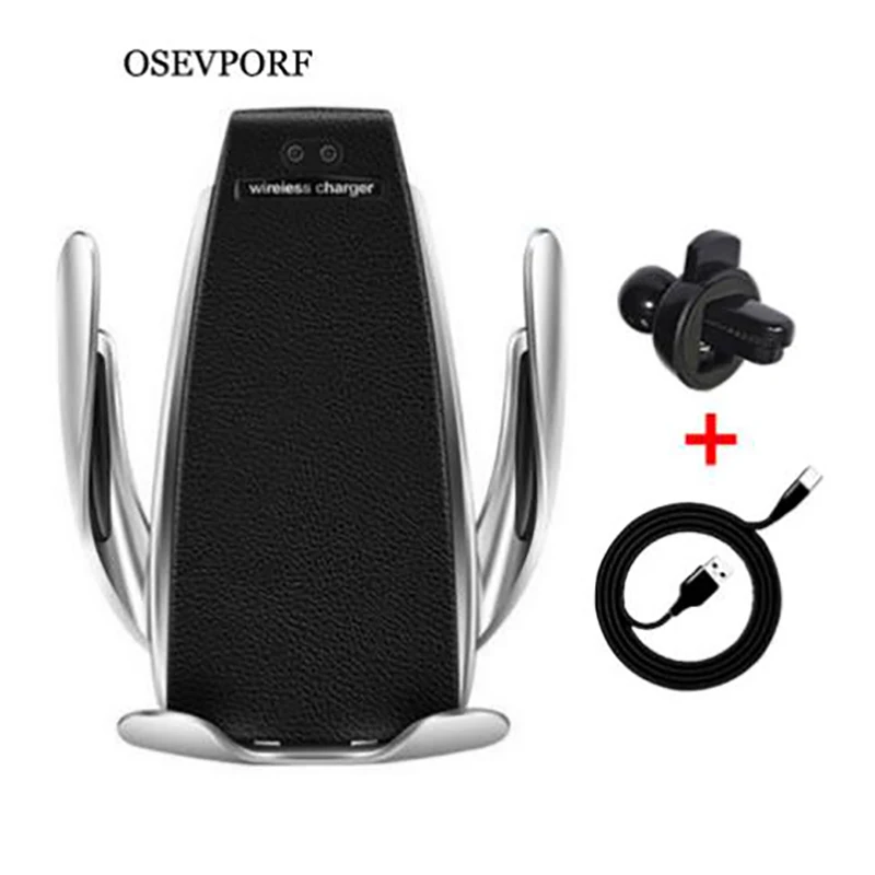 infrared qi fast charging for iphone 12 se 2 11 pro max stands wireless charger car air vent mount phone holeder 2 in 1 brackets free global shipping