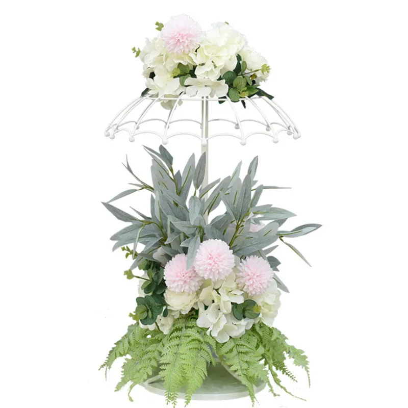 Новое поступление Свадебный стол центральные украшения зонтик цветок Стенд