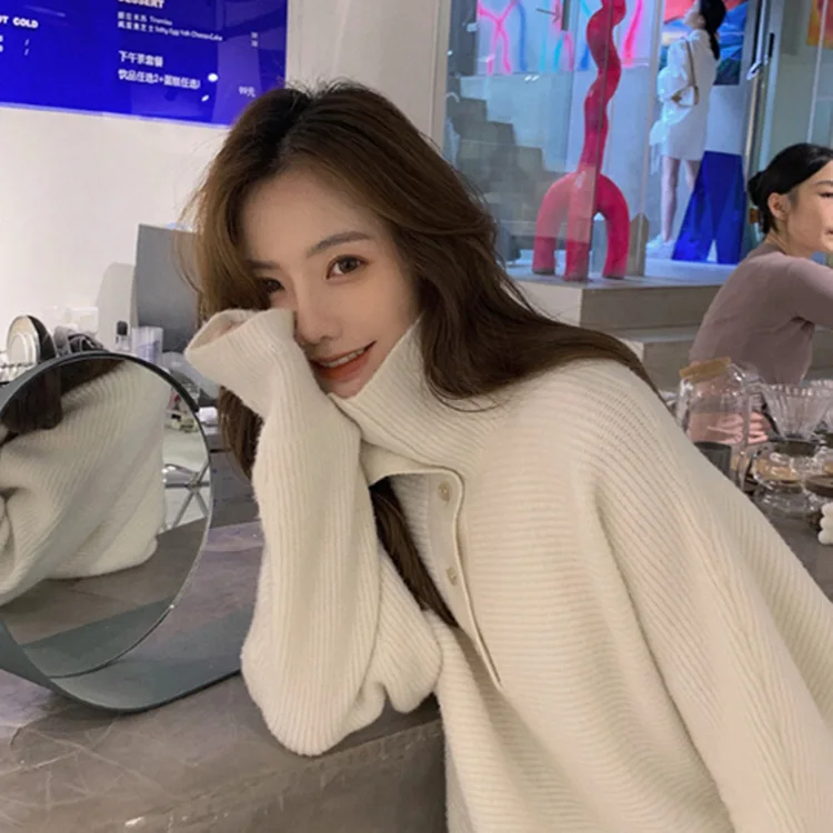 

Gagarich Chic Pullovers Woman Korean Summer New Ins Fashion Solid Simple Loose Versatile Short Sleeves Female Knitting Top Tide