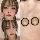 Косметические контактные линзы Mill Creek для глаз, ежегодные контакты при близорукости с цветным какао-рулоном, коричневые, новинка 2021, для макияжа, одна пара