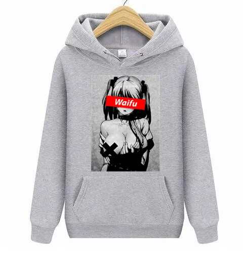 Толстовки из материала Waifu толстовки Otaku Lewd Hentai милая девушка аниме Ahegao для мужчин