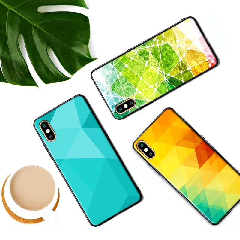 Для Xiaomi Redmi 7 Note 4X 5A 16G 32G GO 7A абстрактная мозаика геометрические фигуры K20 pro 6 5 8 Pro