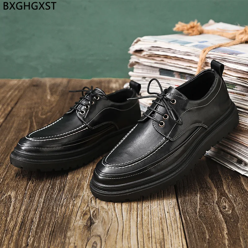 

Designer Casual Business Shoes Men Wedding Shoes for Men 2023 Derbi Dress Shoes Mens Fashion Platform Chaussure De Homme Sapato