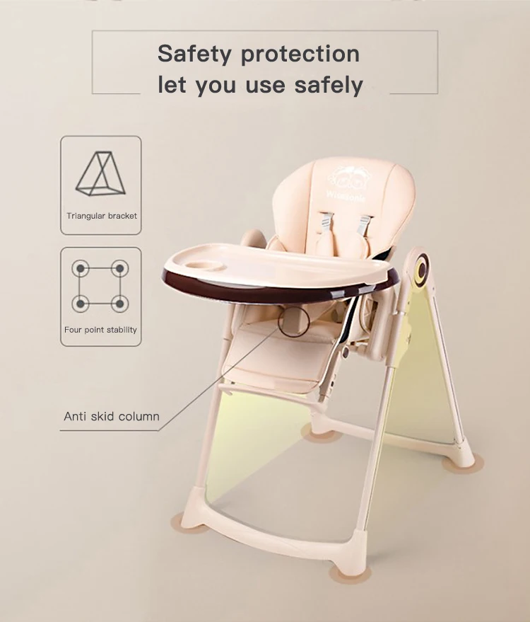 Wisesonle baby dining chair folding multi-functional portable child chair dining table dining table seat
