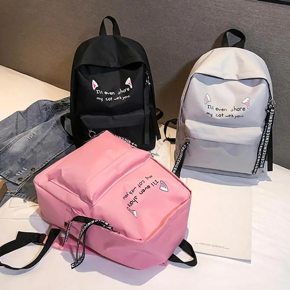 3 шт./компл. Модный женский рюкзак высококачественные холщовые рюкзаки для